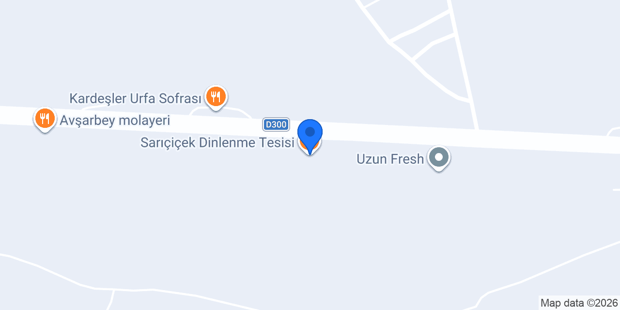 Sarıçiçek Dinlenme Tesisi konumu