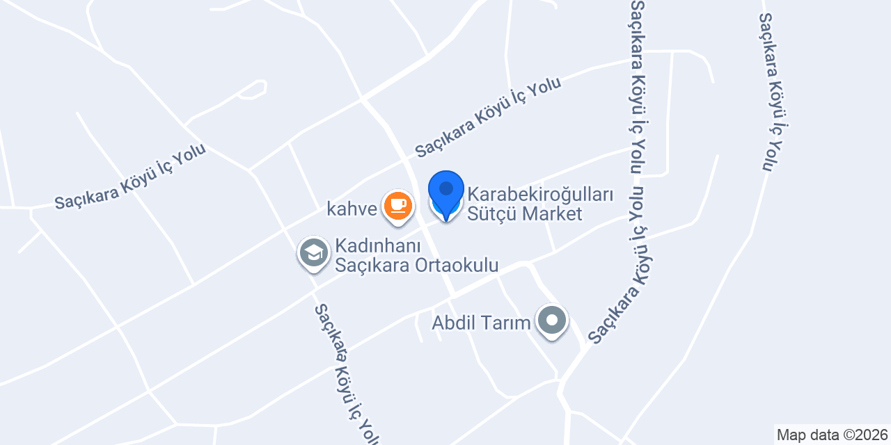 Karabekiroğulları Sütçü Market konumu