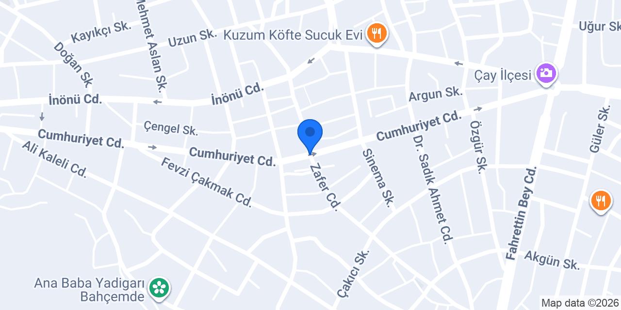 Çiğköfteci Şadan Usta konumu