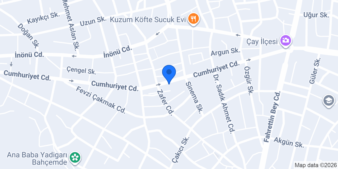 Arora Konsept Mağaza konumu