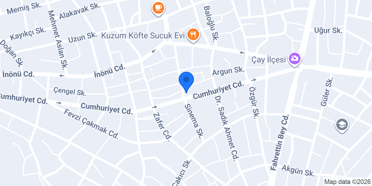 Cadde erkek kuaförü konumu