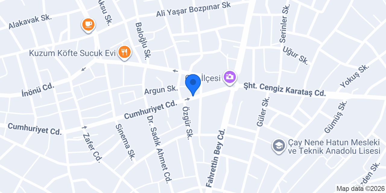 Özer Termal Otel konumu
