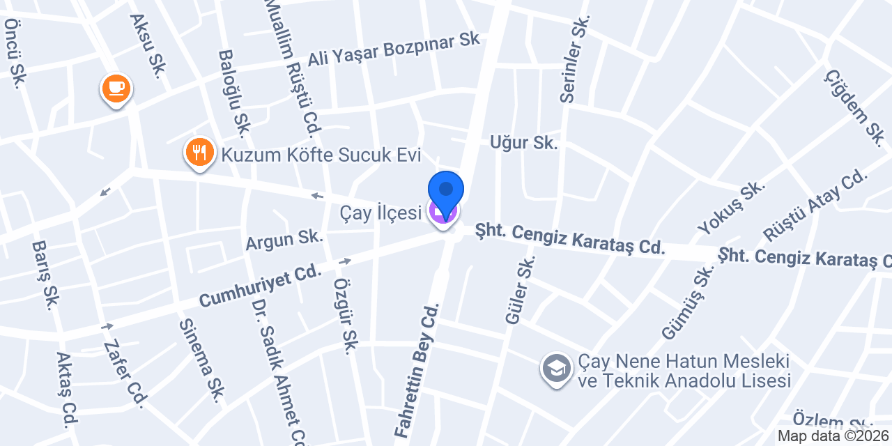 UĞUR BÜFE YEMEK ÇORBA IZGARA ÇEŞİTLERİ ÇAY AFYON konumu