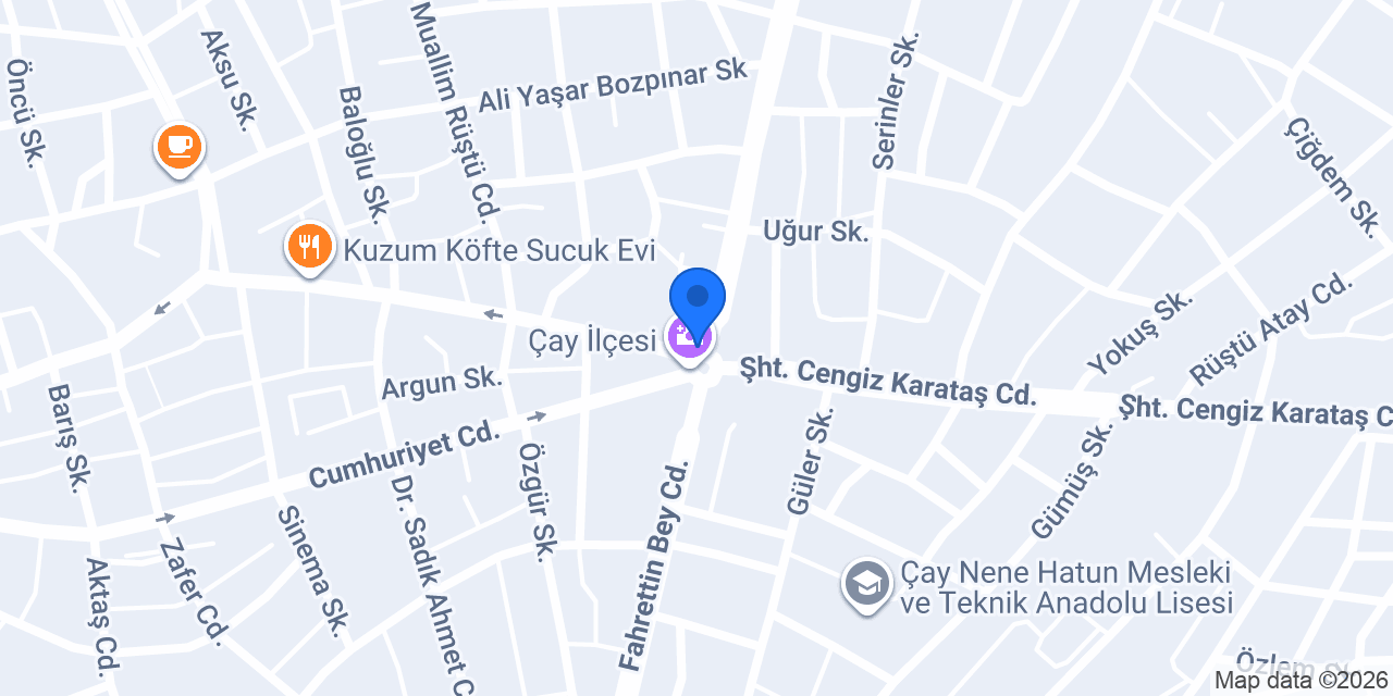 ÇAY ALTUNER TAKSİ konumu