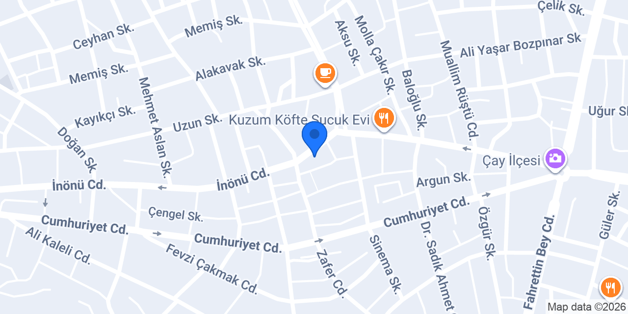 ARISOY UNLU MAMÜLLERİ konumu