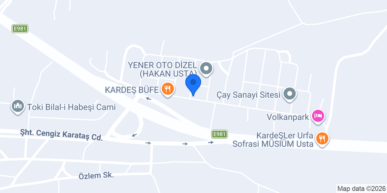 Yavuzlar Oto Yedek Parça konumu