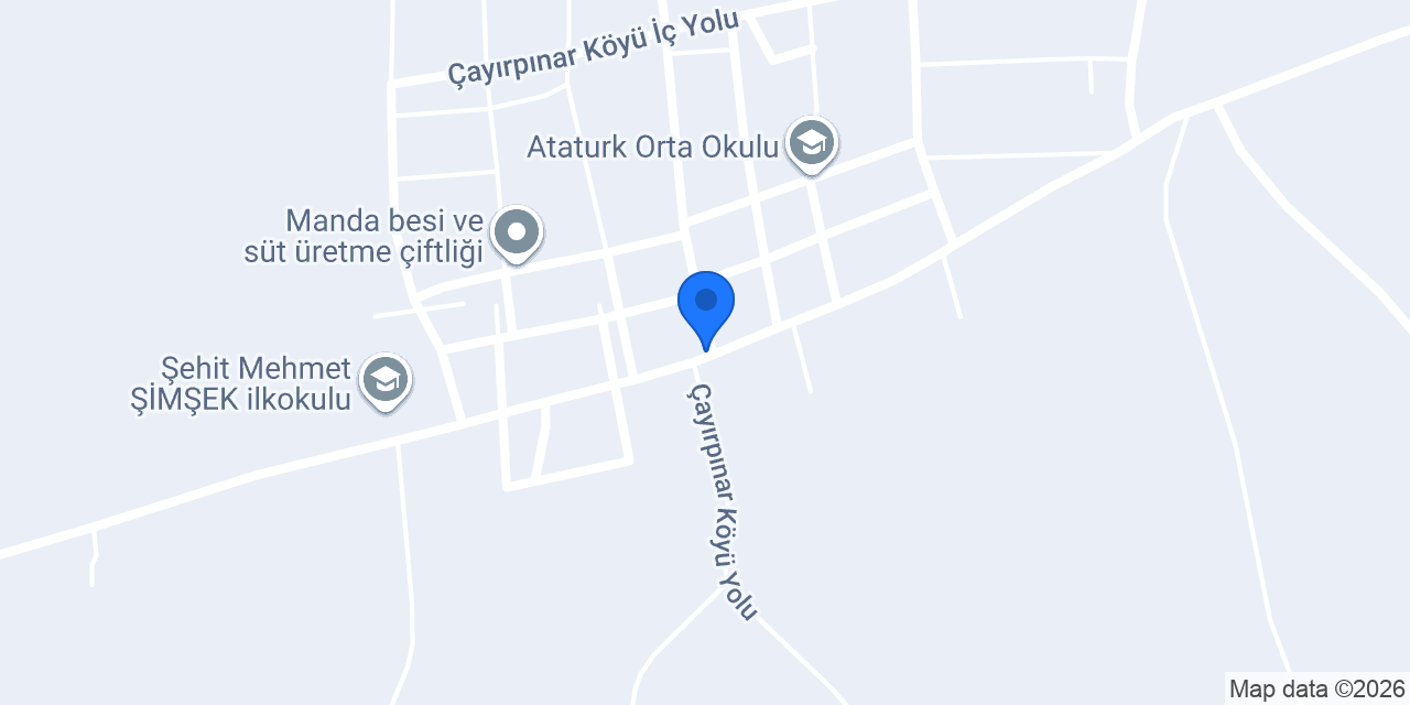 Çayırpınar İlköğretim Okulu konumu