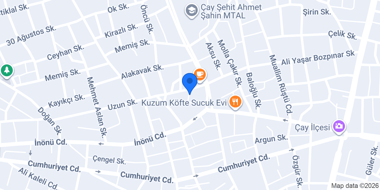 Çay Adliyesi konumu