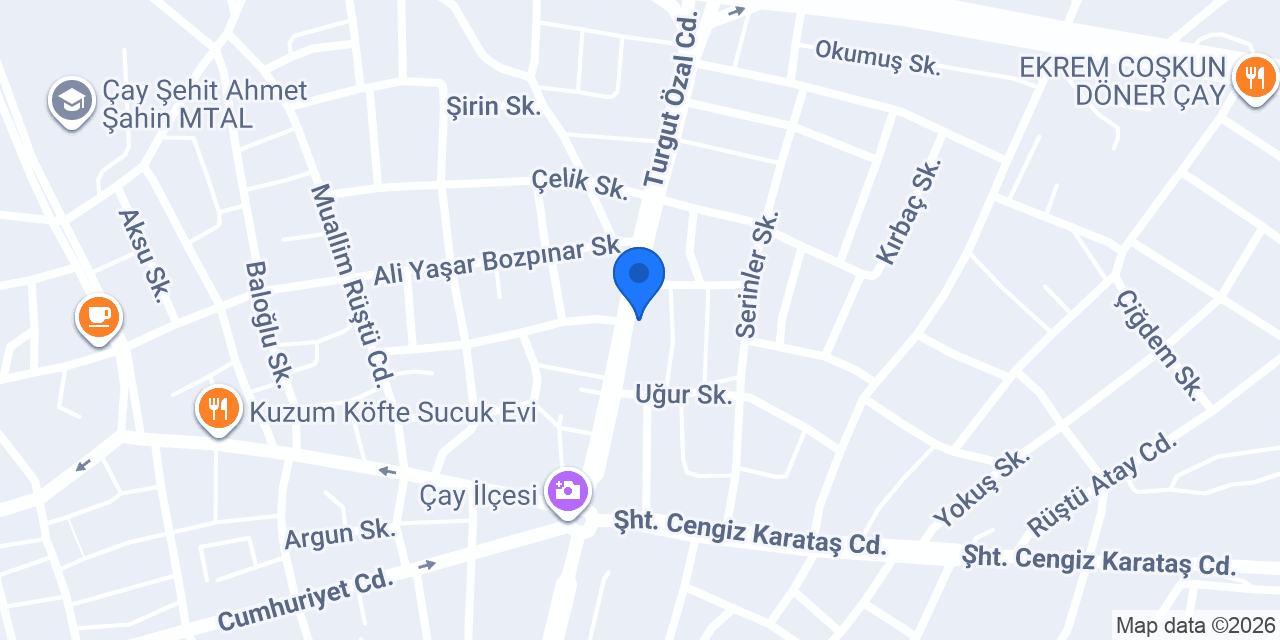 Enes Oto Lastik konumu