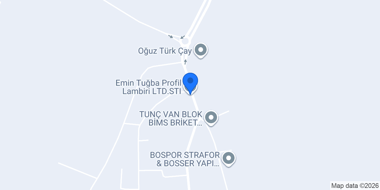 Emin Tuğba Profil Lambiri LTD.STI konumu