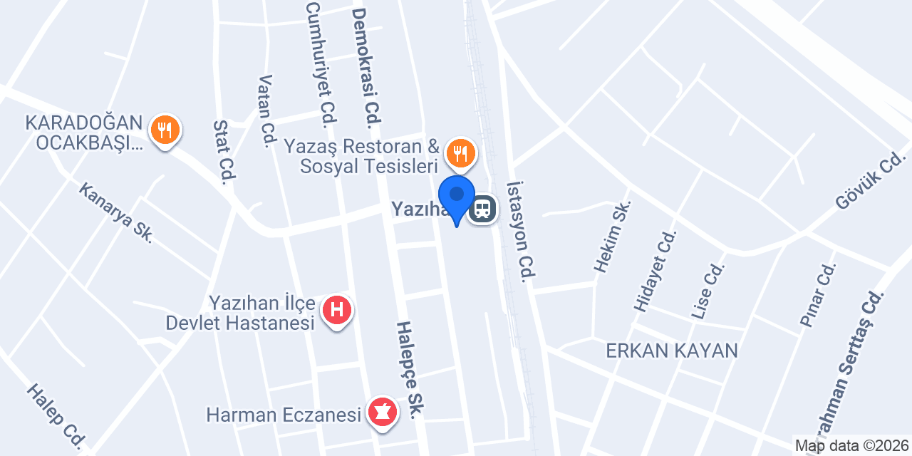 Yazaş Kafe & Sosyal Tesisleri konumu