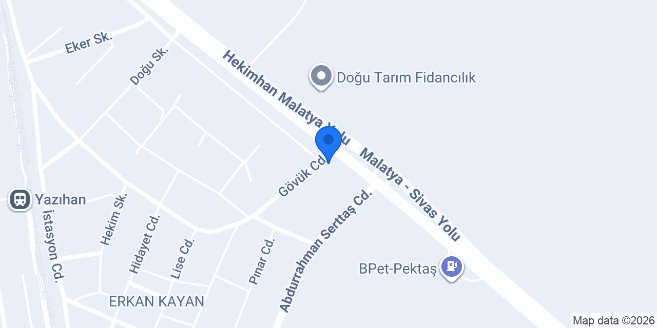 Yazıhan İlçe Jandarma konumu
