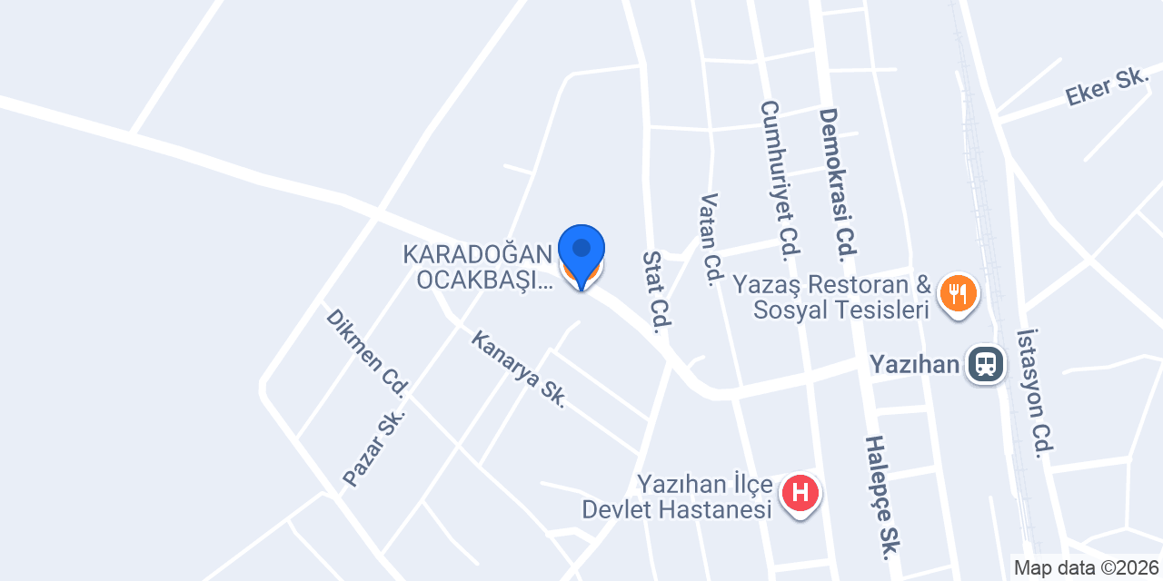 KARADOĞAN OCAKBAŞI RESTAURANT konumu