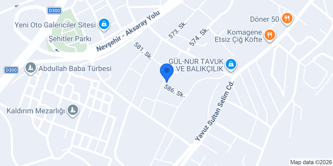 NEVŞEHİR MEZAR TAŞLARI & MEZAR İMALATI konumu
