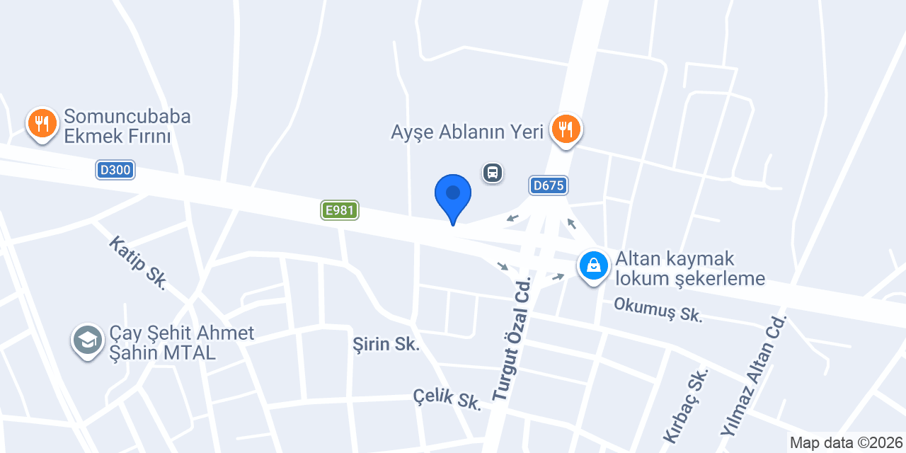Çay Gümüş Taksi konumu