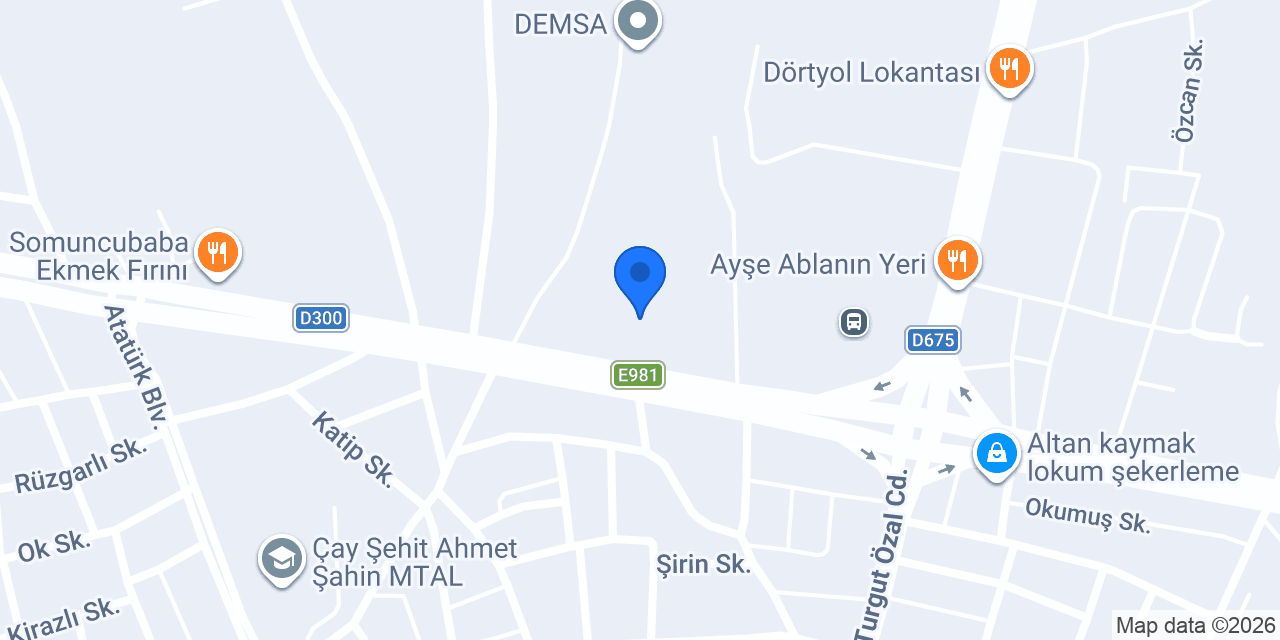 ÇAY OTOBÜS TERMİNALİ-OTOGAR konumu