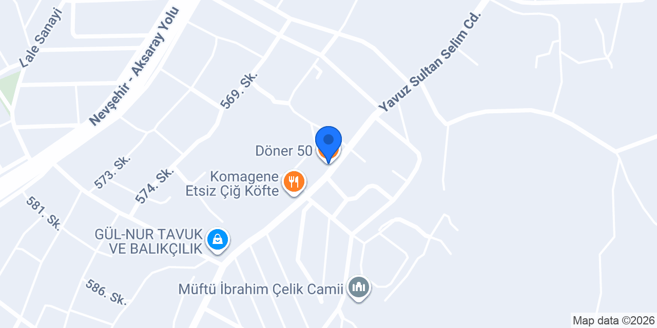 Döner 50 konumu