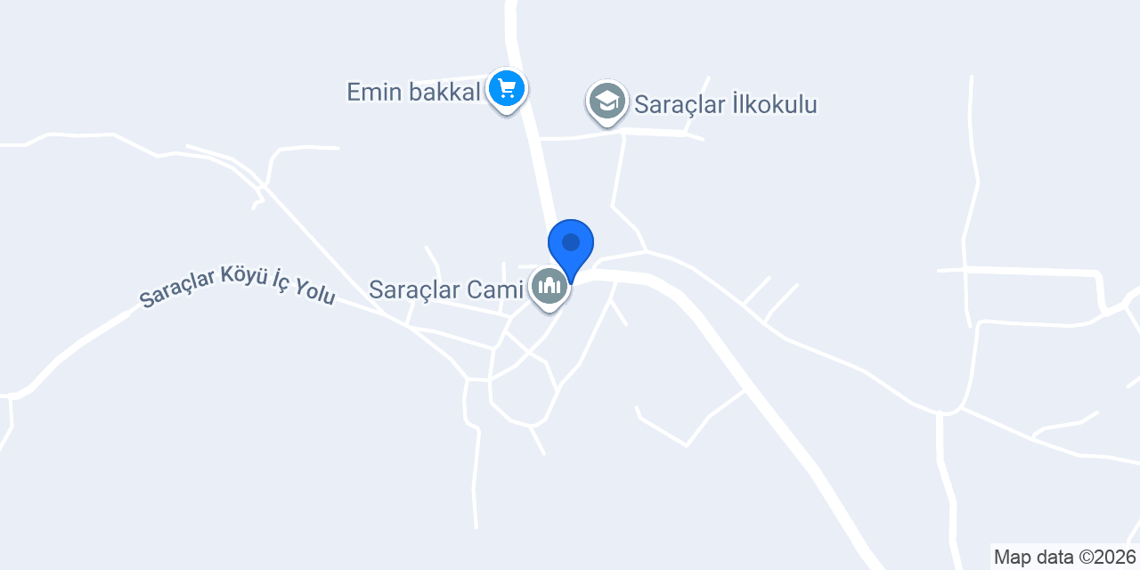 Saraçlar Köyü Muhtarlığı konumu