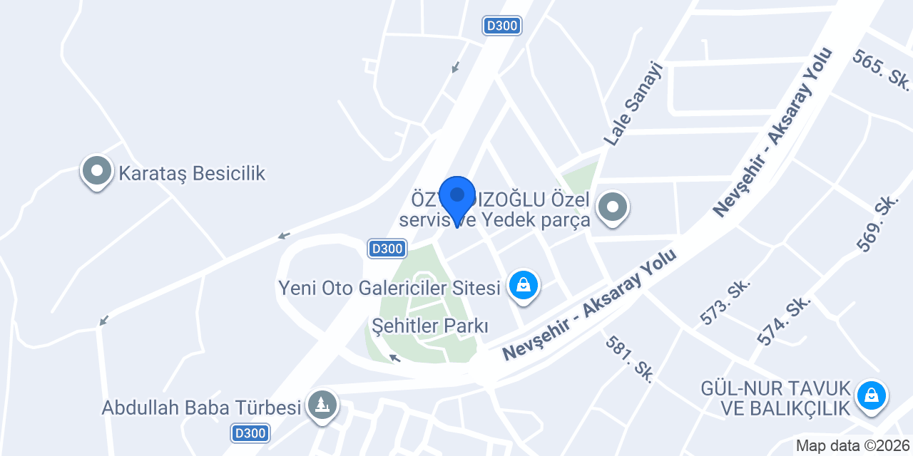 Akyıllar Otomotiv konumu