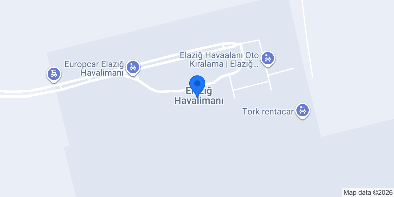 Avis - Elazığ Havalimanı konumu