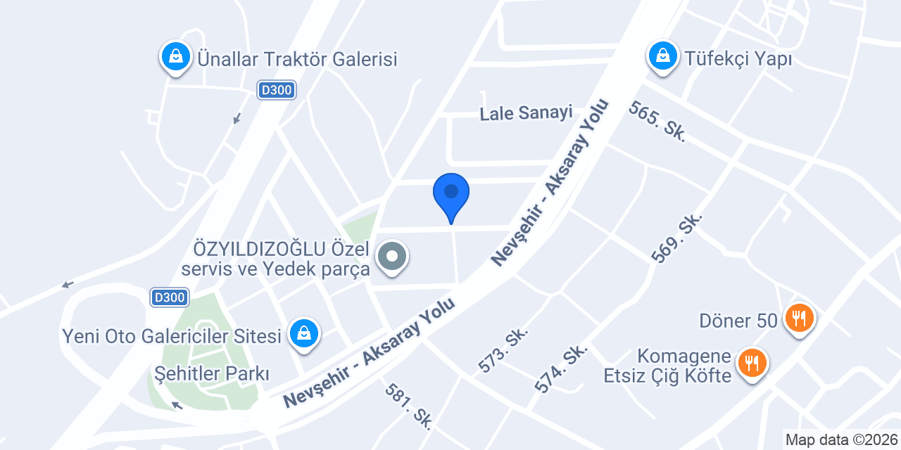 Nevsan Tarım Makinaları konumu