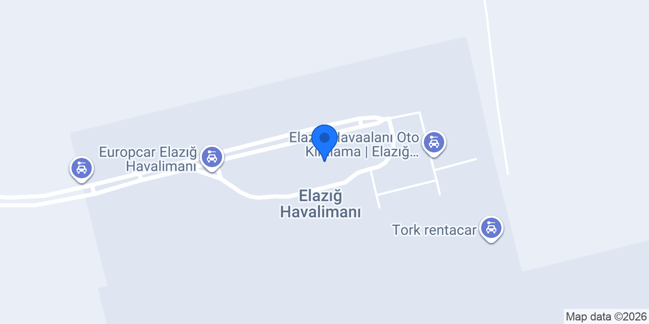ELAZIĞ HAVALİMANI TAKSİ konumu