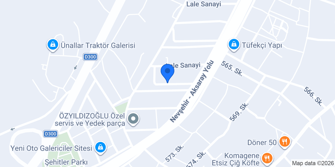 NEVŞEHİR MOBİLYA konumu