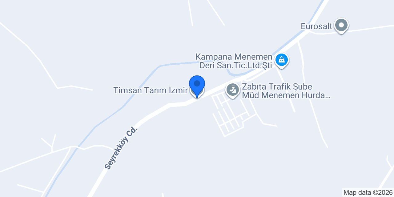Timsan Tarım İzmir konumu