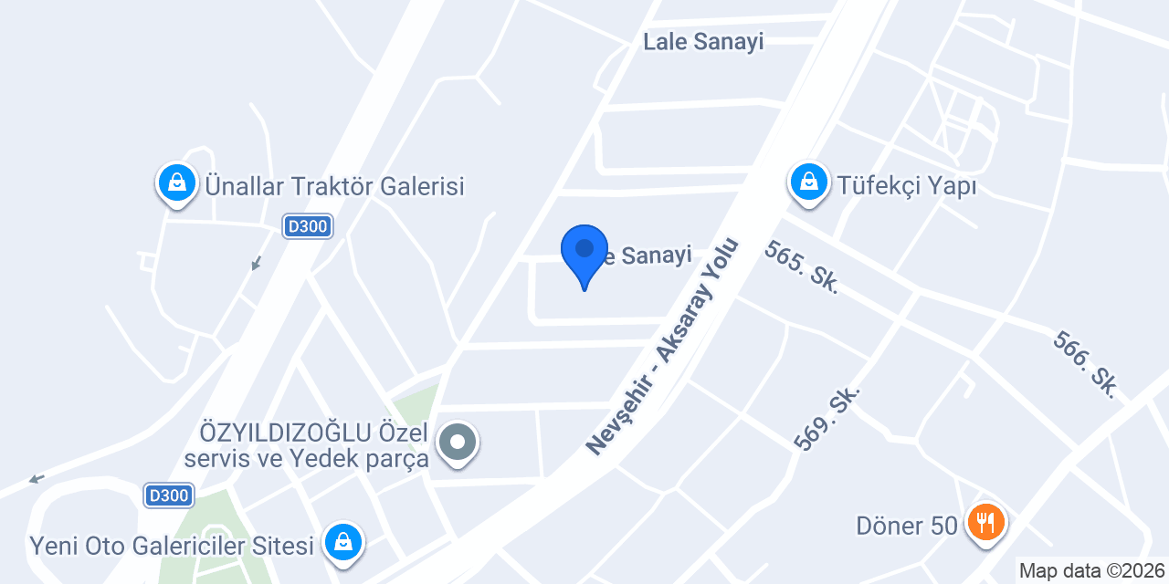 Mimar Sinan Mermer Nevşehir konumu