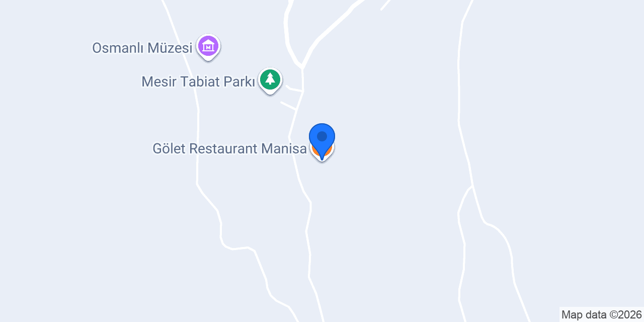 Gölet Restaurant Manisa konumu