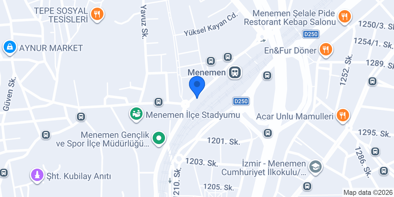 Menemen Taksi konumu