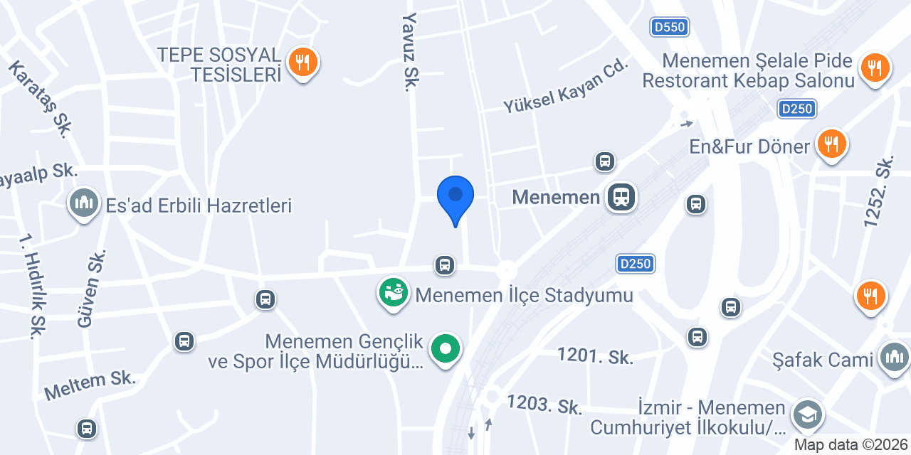 İzmir Rezervuar konumu