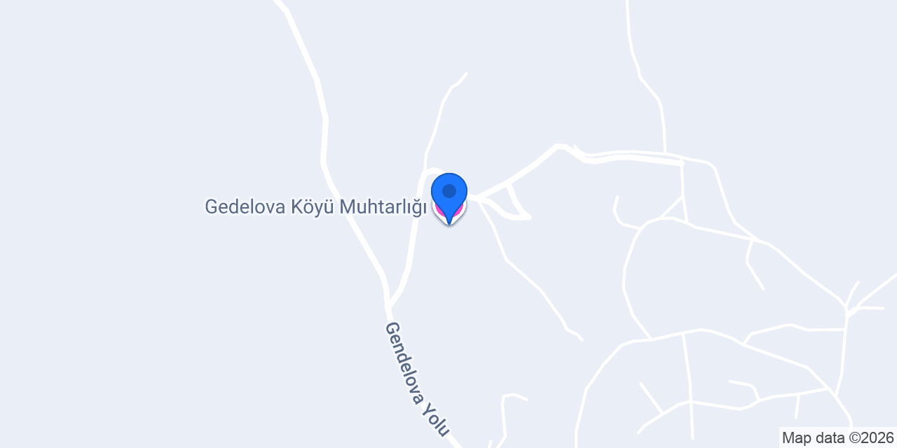 Gedelova Köyü Muhtarlığı konumu