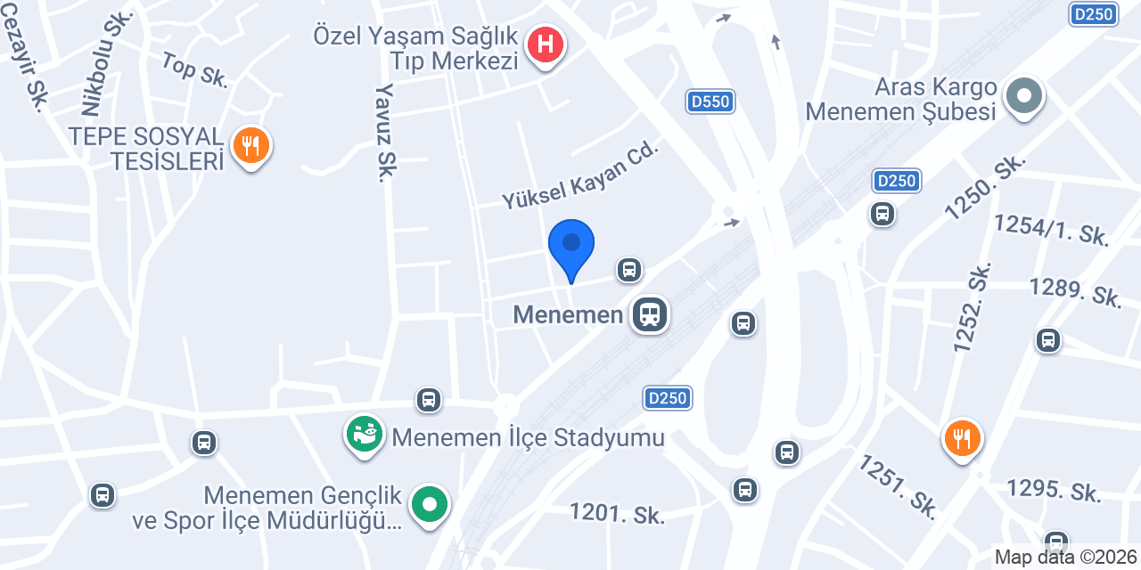 Şafak Kuaför konumu