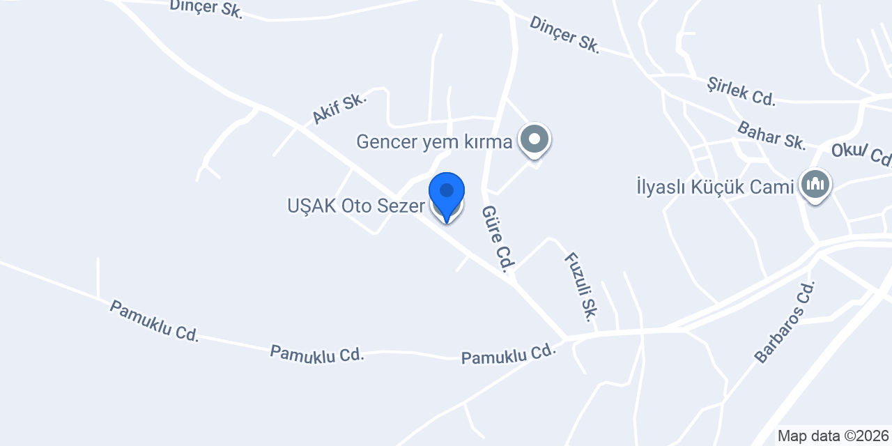 UŞAK Oto Sezer konumu