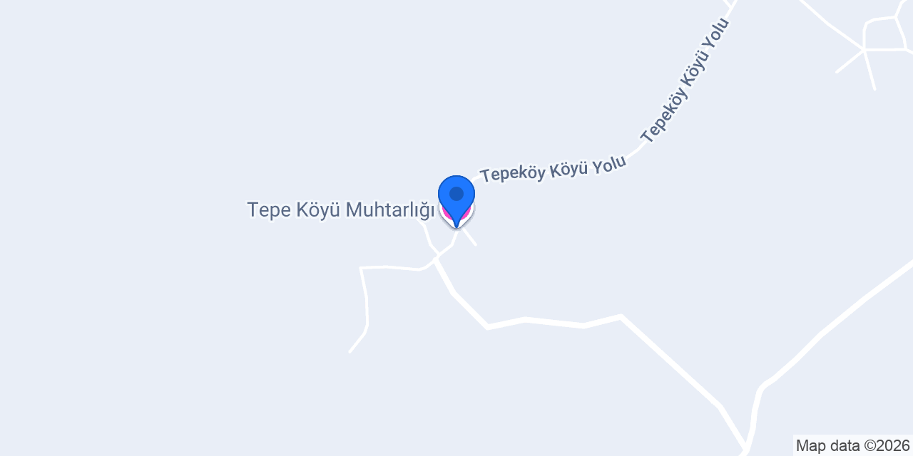 Tepe Köyü Muhtarlığı konumu