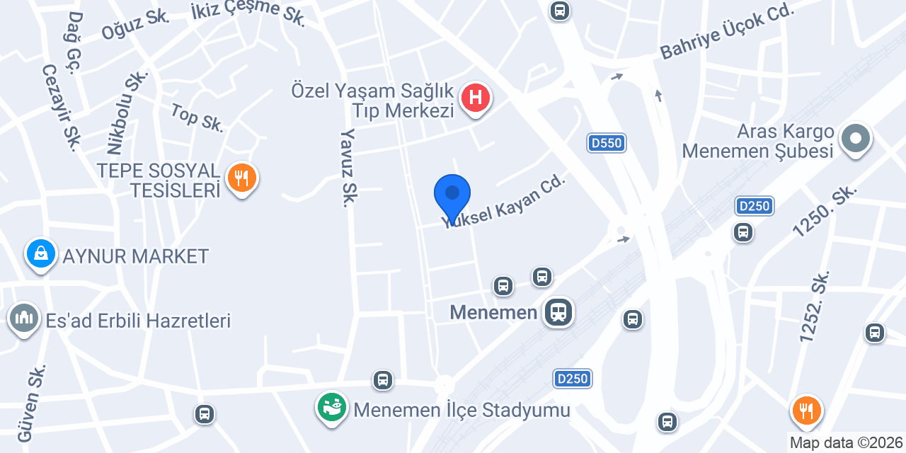 Kaminse Butik & Terzi konumu
