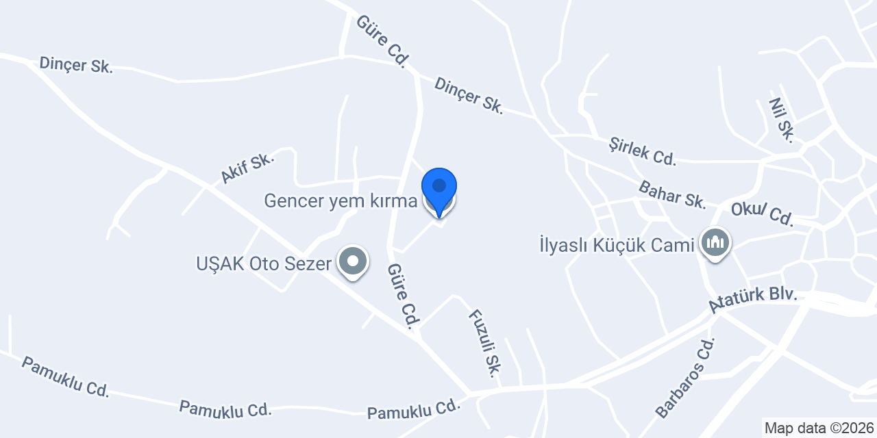 Gencer yem kırma konumu