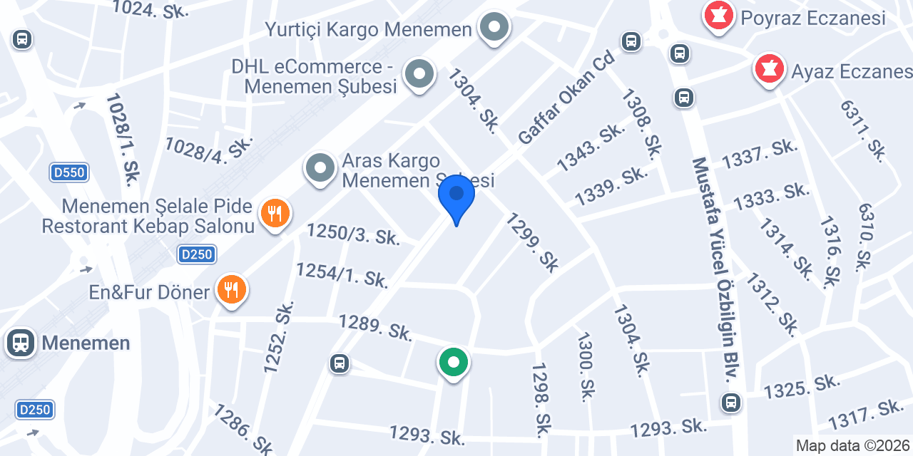 CADDE Çiçek Menemen konumu