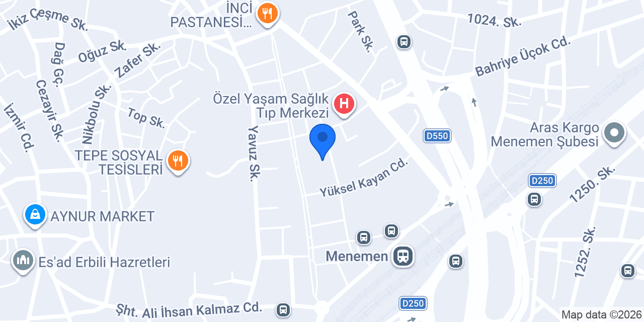 Şehit Kemal Ortaokulu konumu