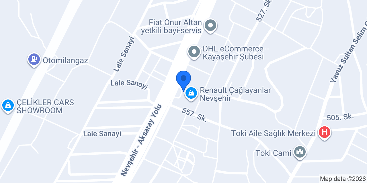 Avis Nevşehir konumu