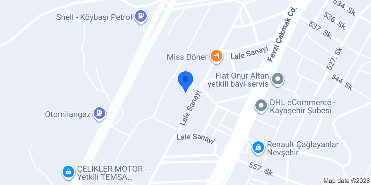 Güney Oto Döşeme konumu