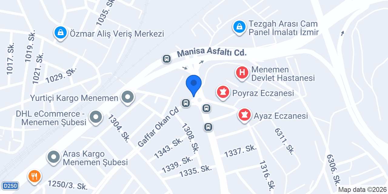 Tuğbay optik 2 konumu