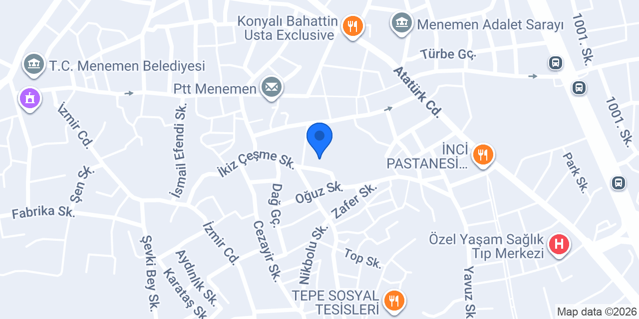 Uğur Kurs Menemen konumu