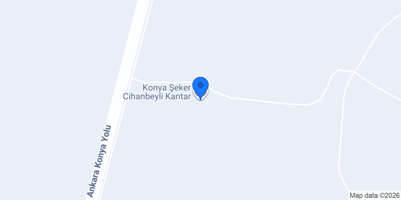 Konya Şeker Cihanbeyli Kantar konumu