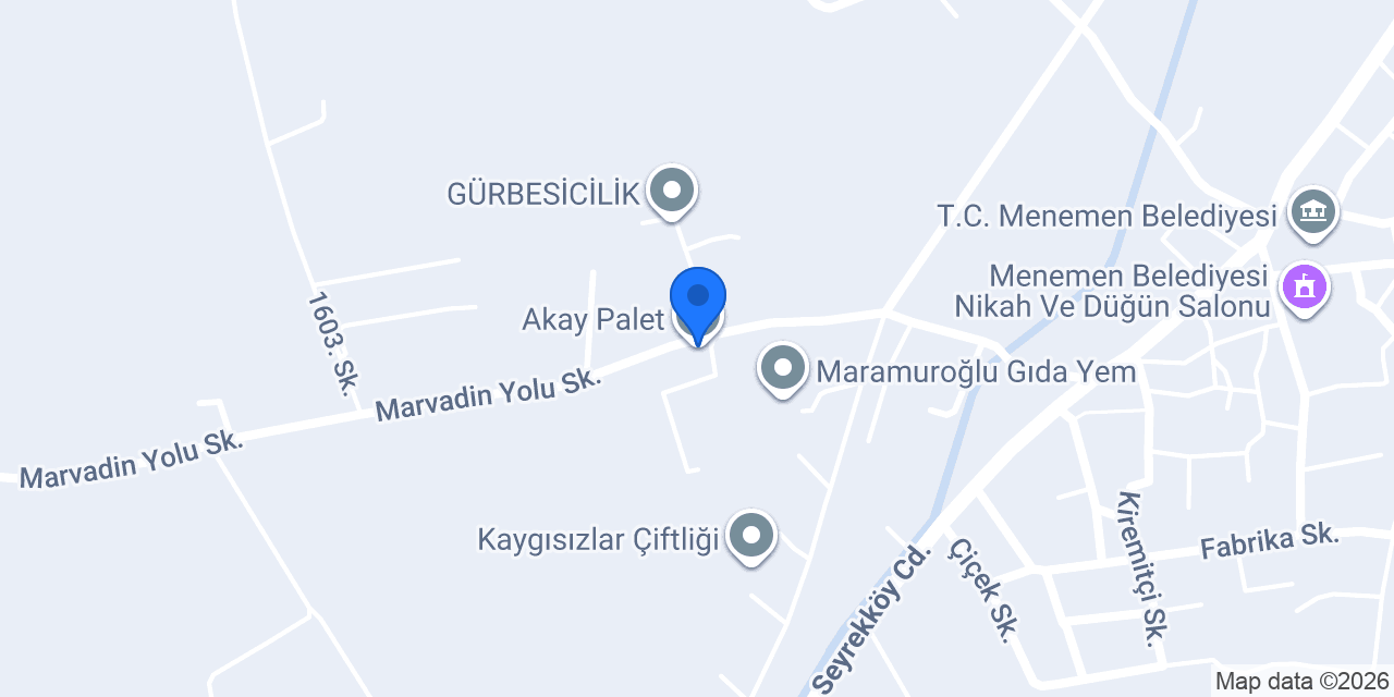 Akay Palet konumu