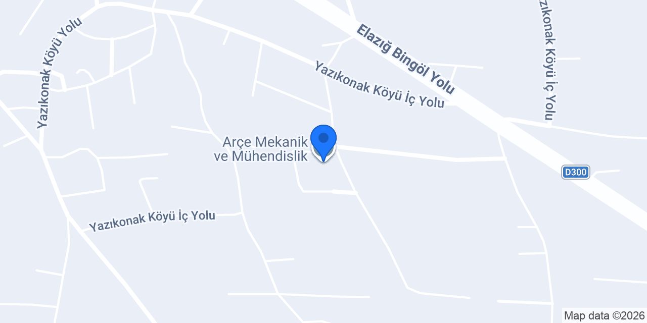 Arçe Mekanik ve Mühendislik konumu