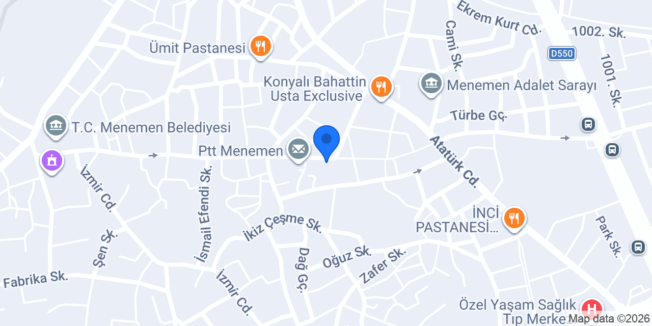 Özen Mobilya konumu