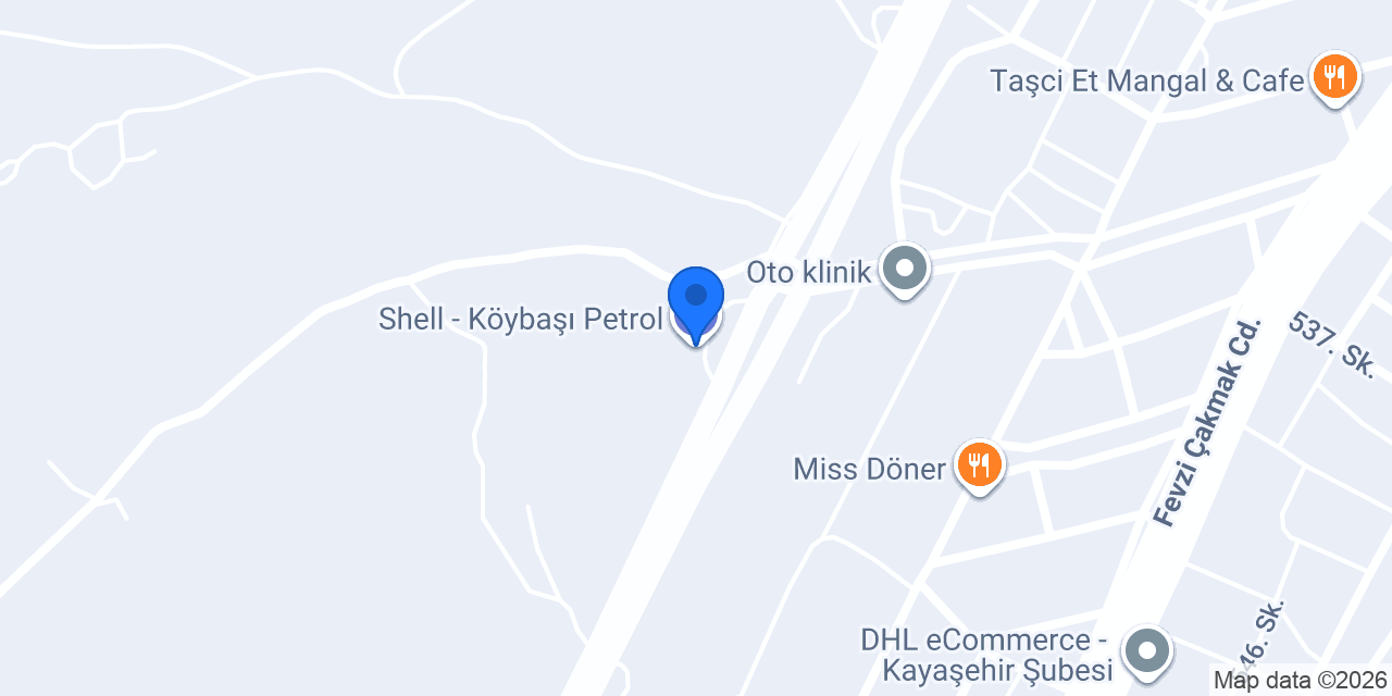 Shell - Köybaşı Petrol konumu