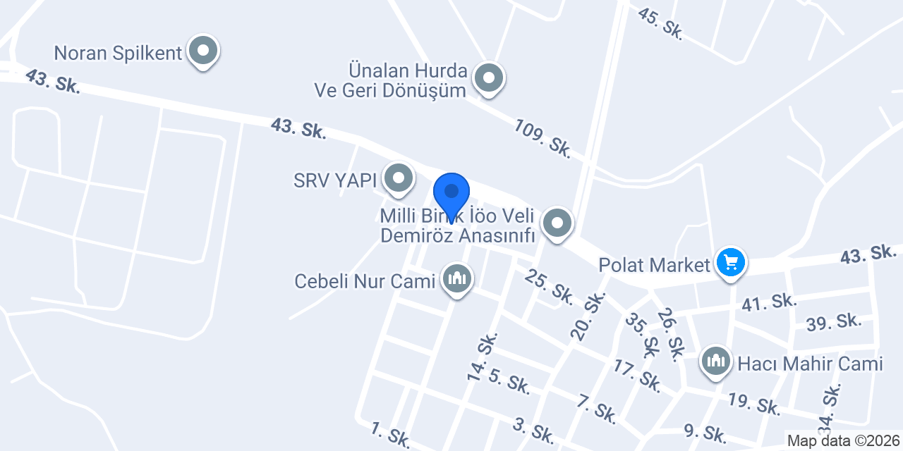 Atabey Nalburiye Hırdavat konumu